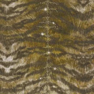 Patterned Wallpaper 10 m x 0.70 m Dark Green, Model 13054 | Balbaid Decor Company